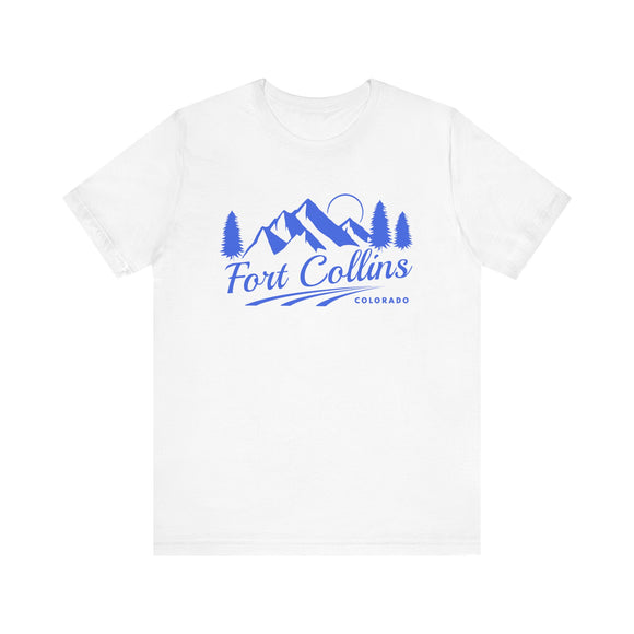 Fort Collins, Colorado T-Shirt - Retro Mountain Unisex Fort Collins Shirt