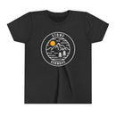Stowe, Vermont Youth Shirt - Retro Mountain Stowe Kid's T-Shirt-1
