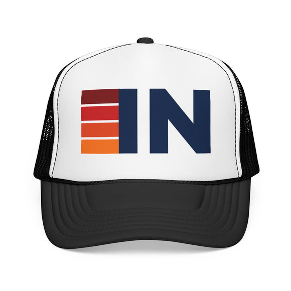 Indiana Trucker Hat - IN Abbr retro cap