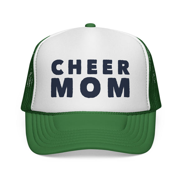 Cheer Mom Trucker Cap | Cheerleader Mom Hat, Pom Pom Design