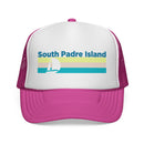 South Padre Island, Texas Retro Sailboat Trucker Hat-3