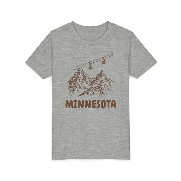 Minnesota Youth T-Shirt — Vintage Gondola Ski Mountain Tee