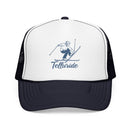 Telluride, Colorado Snow Ski Trucker Hat — Retro Skier Foam Telluride Cap-4