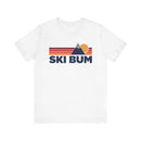 Retro Ski Bum T-shirt, Mountain Tee, Vintage Ski Bum Unisex Jersey Shirt, Outdoor Hiking Apparel-1