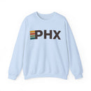 Phoenix, Arizona PHX Retro Stripe Sweatshirt-4