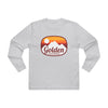 Golden, Colorado Mens Base Long-sleeve Tee - Retro Ombre Heavy Weight Long Sleeve T-shirt