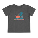 Santa Barbara, California Toddler T-Shirt - Retro Palm Tree Toddler Santa Barbara Shirt-1