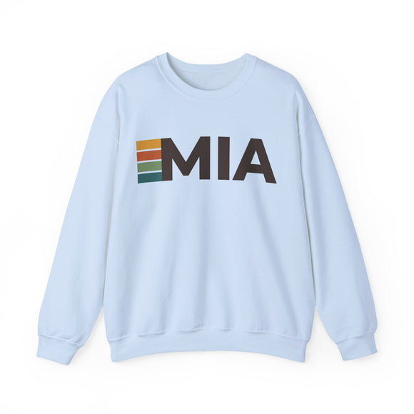 Miami, Florida MIA Retro Stripe Sweatshirt