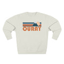 Premium Ouray, Colorado Retro Mountain Graphic Sweatshirt-1
