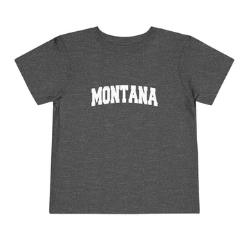 Buy dark-heather-grey Montana Toddler Graphic Tee - Kids Montana Vacation Shirt