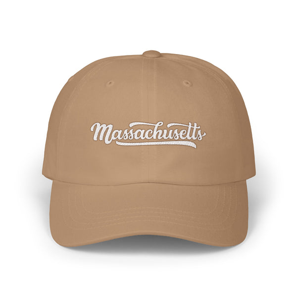 Massachusetts Dad Hat - Embroidered Massachusetts Classic Dad Cap