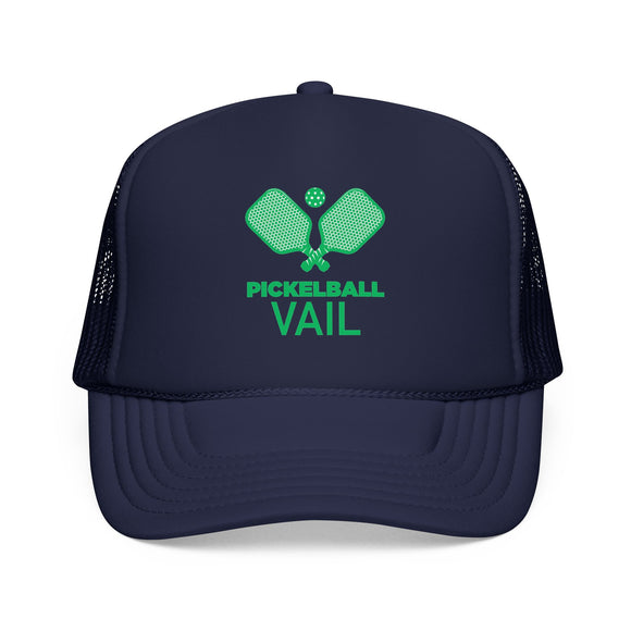 Vail, Colorado Pickleball Trucker Hat - Foam Vail Cap