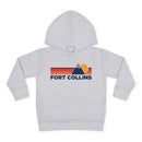 Fort Collins, Colorado Toddler Hoodie - Unisex Mountain Fort Collins Pullover Sweatshirt, Kids Hooded Jumper, Colorado Souvenir-2