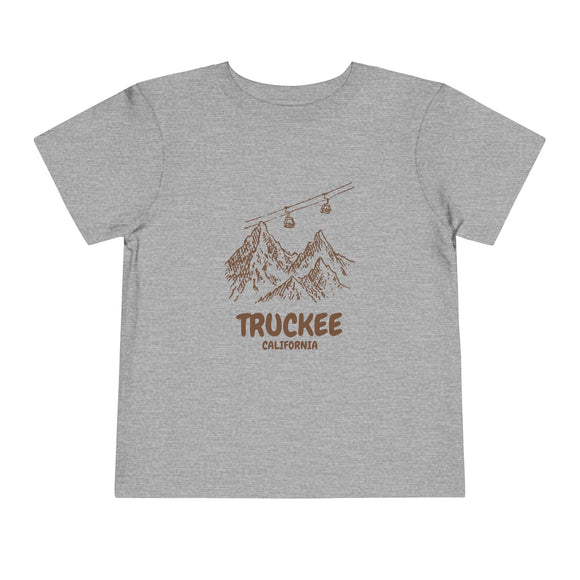 Truckee, California Toddler T-Shirt — Vintage Gondola Ski Mountain Tee