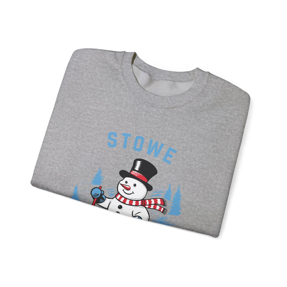 Stowe, Vermont Sweatshirt - Ski Snowman Graphic Crewneck