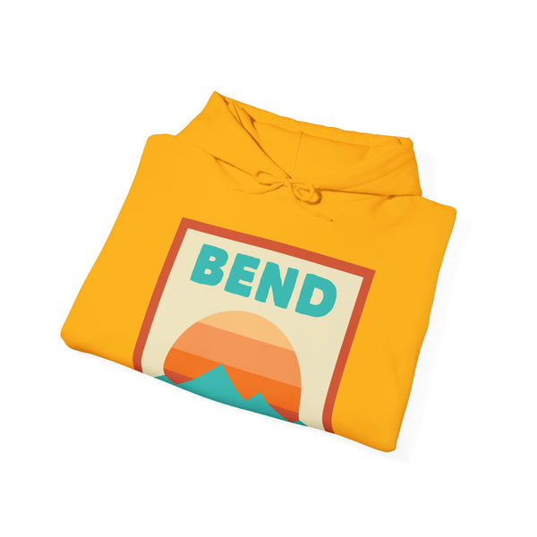 Bend, Oregon Mountain Sun Hoodie - Unisex Bend, Oregon Hooded Sweatshirt, Bend, Oregon Travel Sweatshirt, Bend, Oregon Sunset