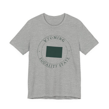 Buy athletic-heather Wyoming T-Shirt — State Graphic Tee