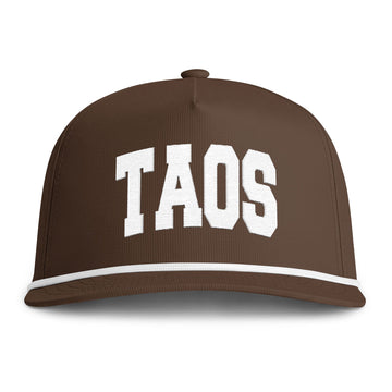 Taos, New Mexico Embroidered Rope Hat - Vintage Sunwashed Rope Cap, Comfort Colors - 0