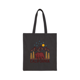 California Tote Bag - Cotton Canvas California Bag - 0