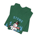 Stowe, Vermont T Shirt - Ski Snowman Graphic Tee-12