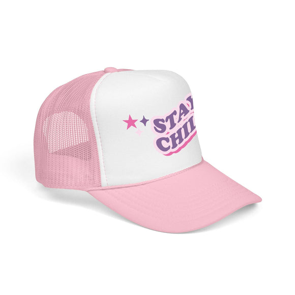 Kids Stay Chill Trucker Hat Boho - Youth Snapback Cap