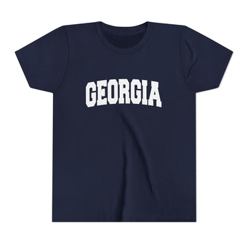 Buy navy Georgia Youth Graphic Tee - Kids T Shirt