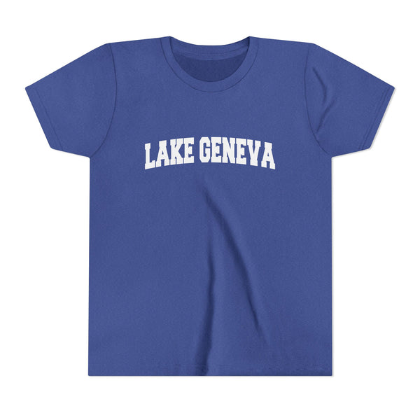 Lake Geneva, Wisconsin Youth Graphic Tee - Kids Lake Geneva T Shirt