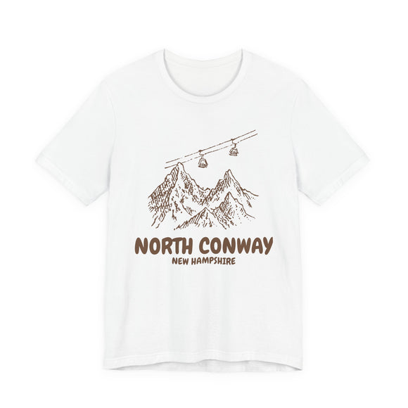 North Conway, New Hampshire Mountain T-Shirt — Vintage Gondola Ski Mountain Tee
