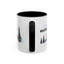 California Retro Snow Skiing Mountain 11 oz Mug, Ski Lodge Decor Coffee Cup, Mountain Gondola Lover Gift, Retro Skiing Mug-10