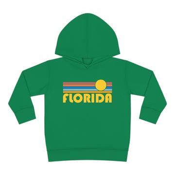 Buy kelly Florida Toddler Hoodie - Retro Sunrise Unisex Florida Toddler Sweatshirt