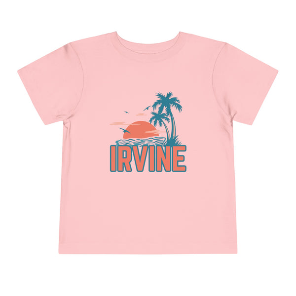 Irvine, California Toddler T-Shirt - Retro Palm Tree Toddler Irvine Shirt