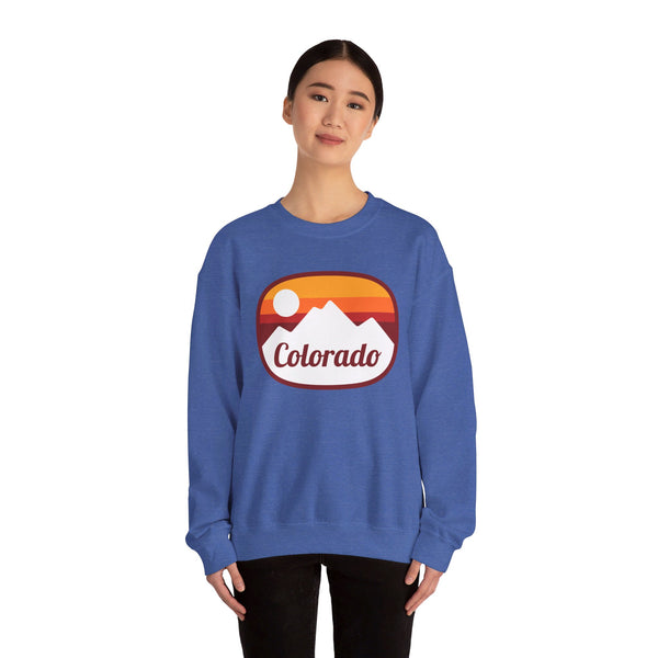 Colorado Sweatshirt - Unisex Retro Ombre Colorado Crewneck Sweatshirt