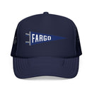 Fargo, North Dakota Pennant Trucker Hat — Retro Flag Foam Cap-1