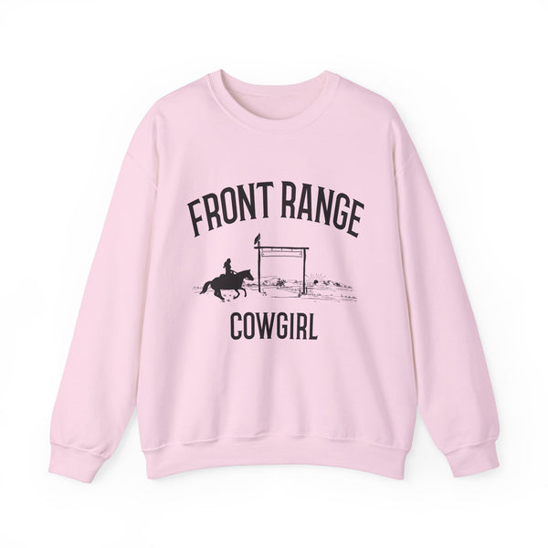 Front Range, Colorado Sweatshirt - Mountain Cowgirl Graphic Crewneck