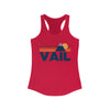 Vail, Colorado Women's Racerback Tank Top - Mountain Lover Sleeveless Shirt, Women's Vail Hiking Tank