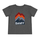 Banff, Canada Toddler T-Shirt - Retro Palm Tree Toddler Banff Shirt-4