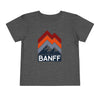 Banff, Canada Toddler T-Shirt - Retro Palm Tree Toddler Banff Shirt