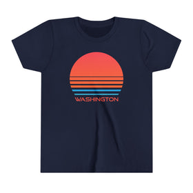 Washington Youth Shirt - Retro 80s Washington Kid's T-Shirt