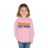 Boise Toddler Hoodie - Retro Mountain Sun Unisex Boise Toddler Sweatshirt