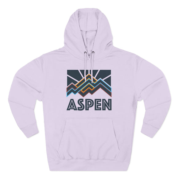 Aspen, Colorado Hoodie - Retro Mountain Unisex Sweatshirt