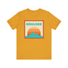 Retro Boulder, Colorado T-Shirt, Mountain Sun Tee, Unisex Graphic Shirt, Vintage Boulder, Colorado Top, Outdoor Adventure Clothing