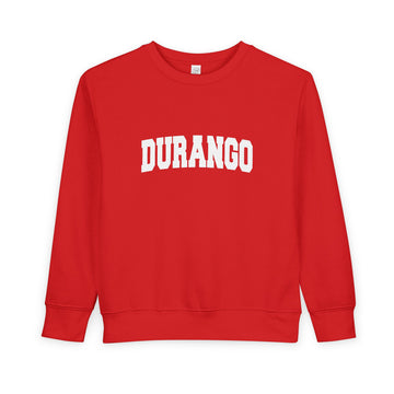 Buy red Durango, Colorado Toddler Sweatshirt - Durango Toddler Crewneck Sweatshirt