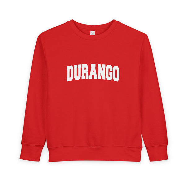 Durango, Colorado Toddler Sweatshirt - Durango Toddler Crewneck Sweatshirt