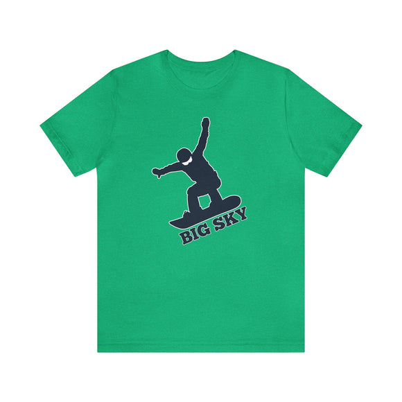 Big Sky, Montana T-Shirt - Snowboard Unisex Big Sky Shirt