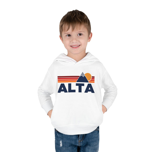 Alta, Utah Toddler Hoodie - Unisex Mountain Alta Pullover Sweatshirt, Kids Hooded Jumper, Utah Souvenir