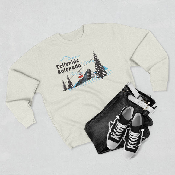 Premium Telluride, Colorado Sweatshirt Unisex Crewneck, Premium Sweatshirt, Crewneck Jumper, Ski Resort Apparel