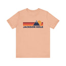 Retro Jackson Hole, Wyoming T-shirt, Mountain Tee, Vintage Jackson Hole Unisex Jersey Shirt, Outdoor Hiking Apparel-4