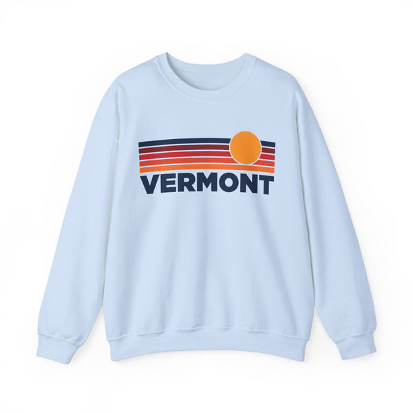 Vermont Sweatshirt Retro Sun Unisex - Vintage Vermont Inspired Warm Pullover Jumper