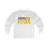 Iowa Long Sleeve Shirt - Retro Unisex Shirt