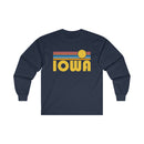 Iowa Long Sleeve Shirt - Retro Unisex Shirt-6